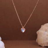Heart Moonstone Pendant Chain